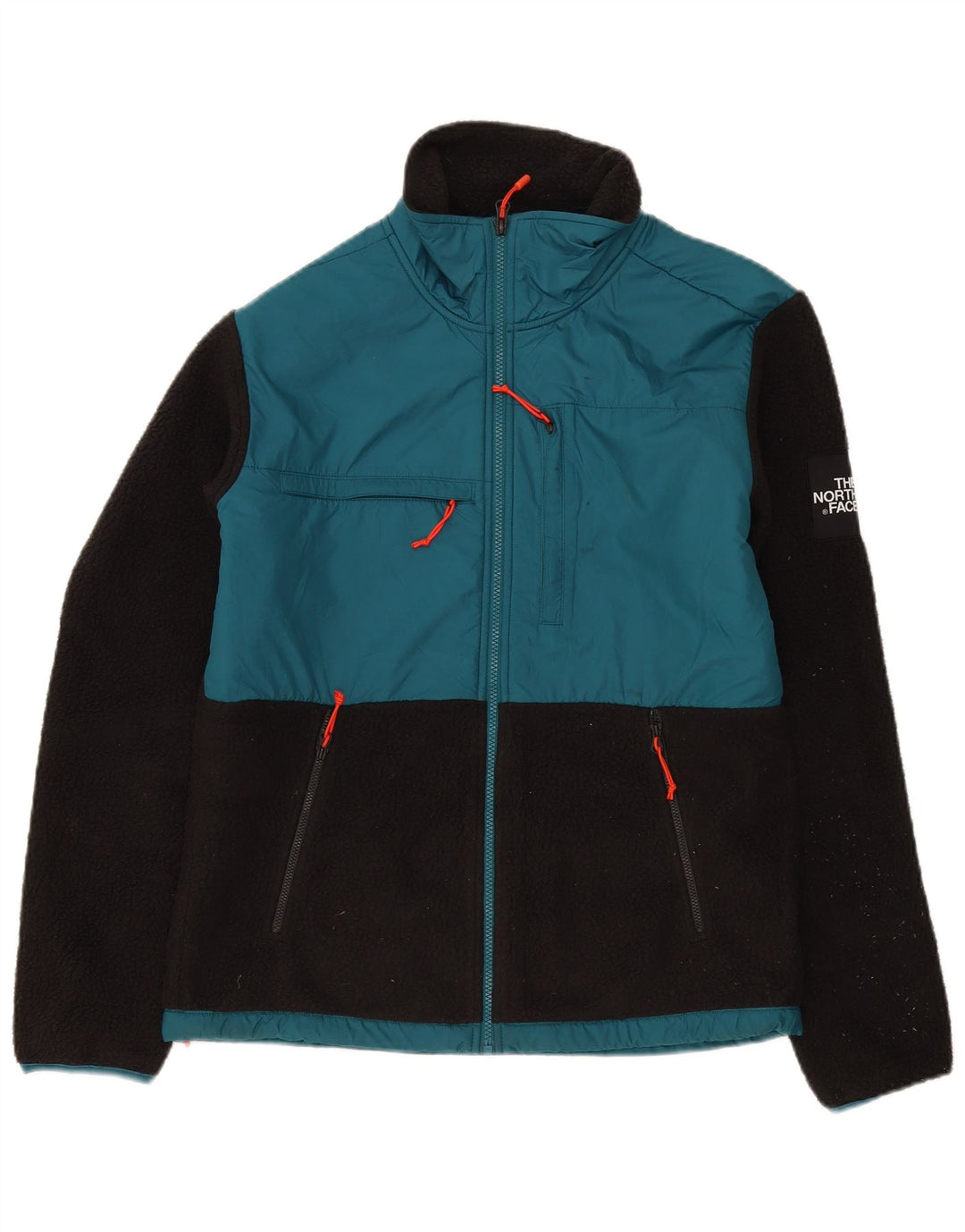 The North Face Mens Fleece Jacket UK 38 Medium Black Colourblock Polyester