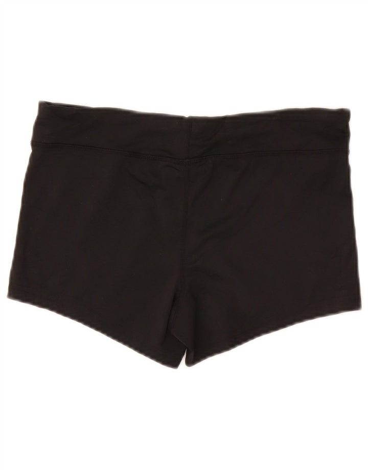 NIKE Womens Dri Fit Sport Shorts UK 10 Small  Black Polyester