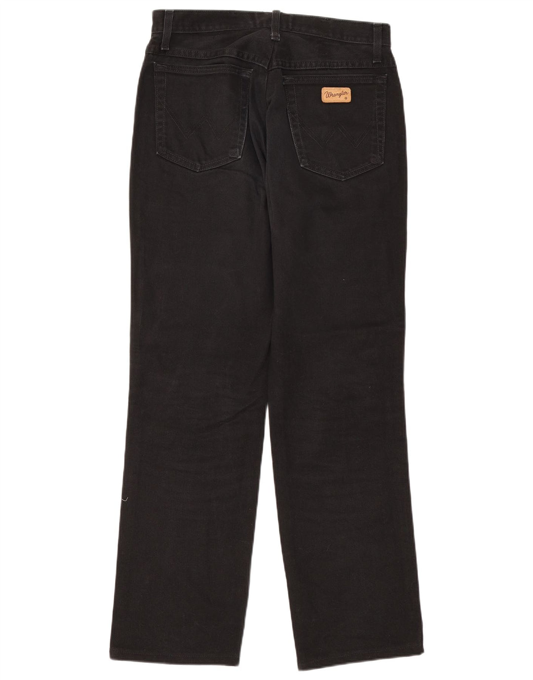 Wrangler Mens Texas Straight Jeans W33 L31 Black Cotton