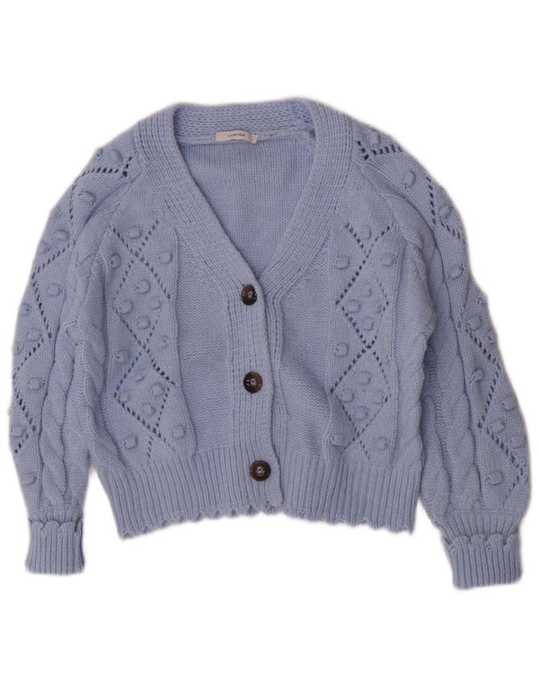 Lumina Womens Cardigan Sweater UK 16 Large Blue Polyamide