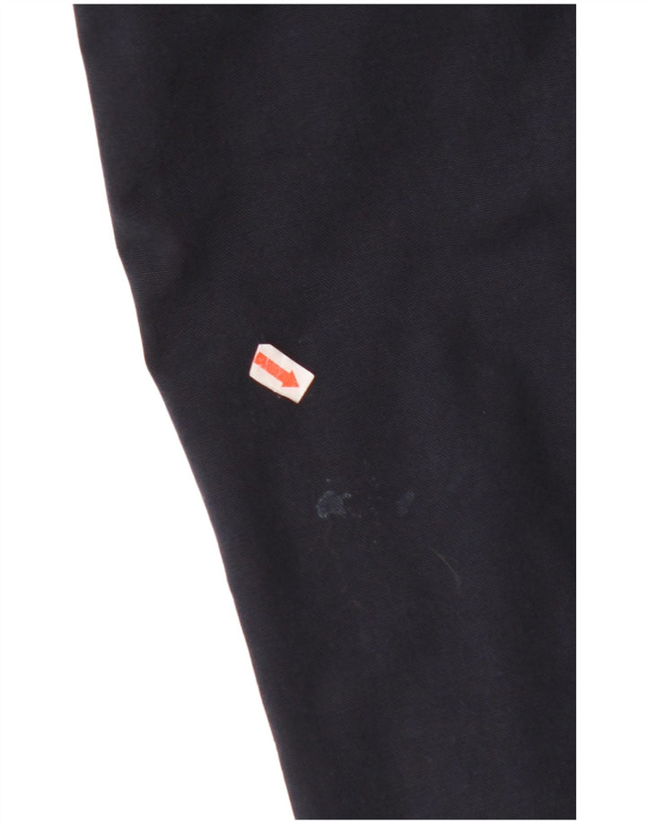 HACKETT Mens Straight Casual Trousers W34 L32 Navy Blue Cotton