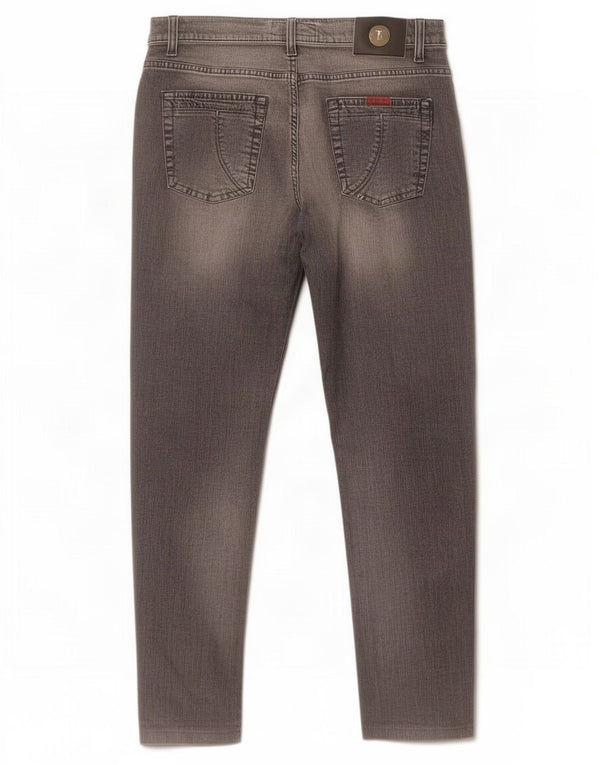 Trussardi Mens Slim Jeans W32 L30 Grey Cotton