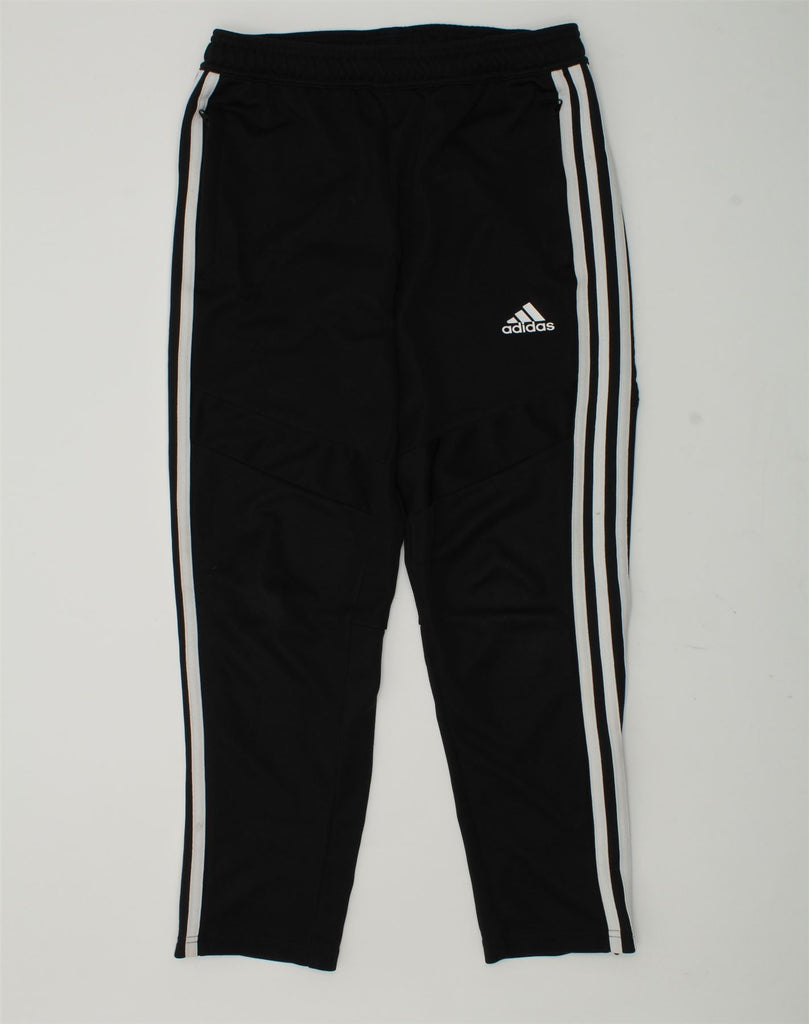 ADIDAS Boys Tracksuit Trousers 11-12 Years Black Polyester | Vintage Adidas | Thrift | Second-Hand Adidas | Used Clothing | Messina Hembry 