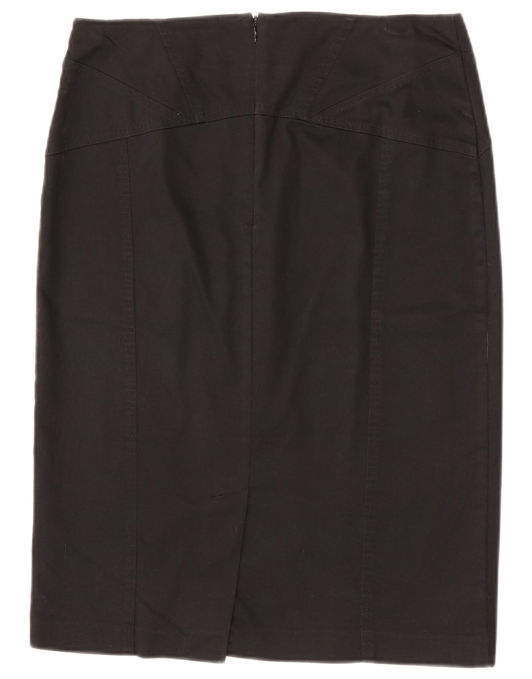 Oasis Womens Pencil Skirt UK 12 Medium W30 Black Cotton