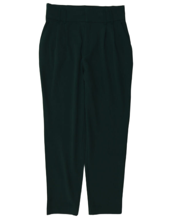 Zara Womens Trafaluc High Waist Pegged Casual Trousers Medium W28 L27 Green