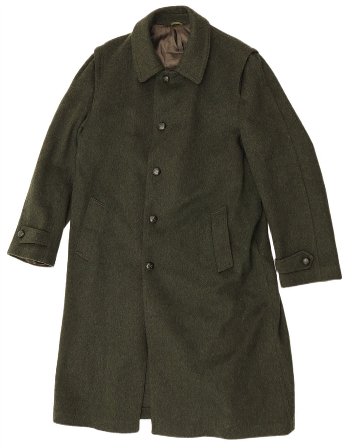 Dolomiten Mens Overcoat IT 52 XL Green Wool