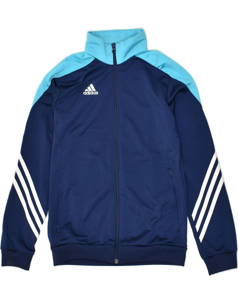 ADIDAS Boys Graphic Tracksuit Top Jacket 11-12 Years Large Blue | Vintage Adidas | Thrift | Second-Hand Adidas | Used Clothing | Messina Hembry 