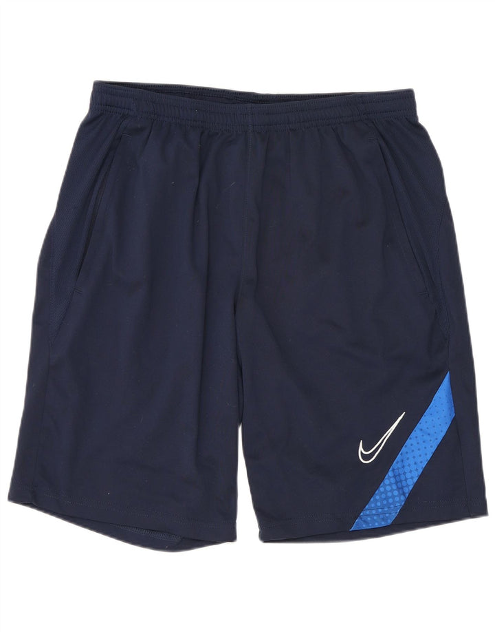 Nike Mens Regular Fit Sport Shorts Large Navy Blue Polyester Sports