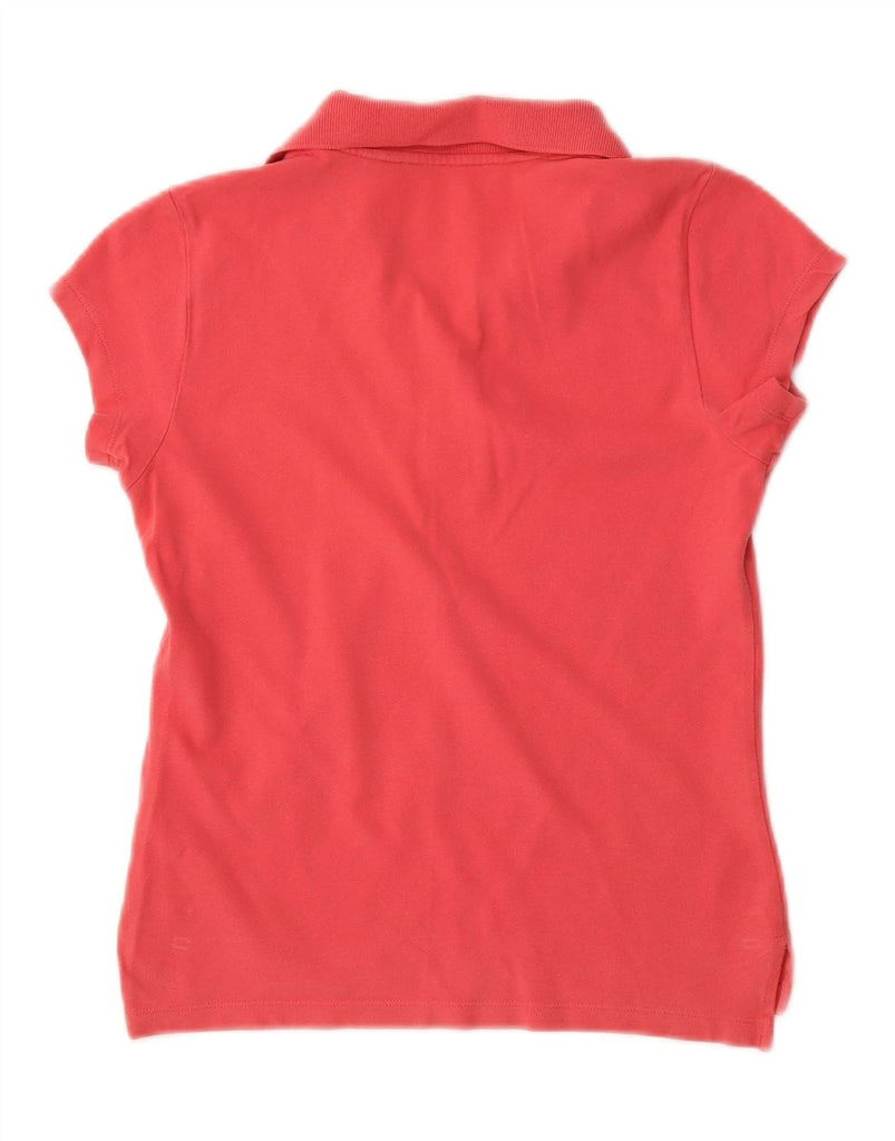 TOMMY HILFIGER Womens Polo Shirt UK 12 Medium Red Cotton Vintage Tommy Hilfiger and Second-Hand Tommy Hilfiger from Messina Hembry 