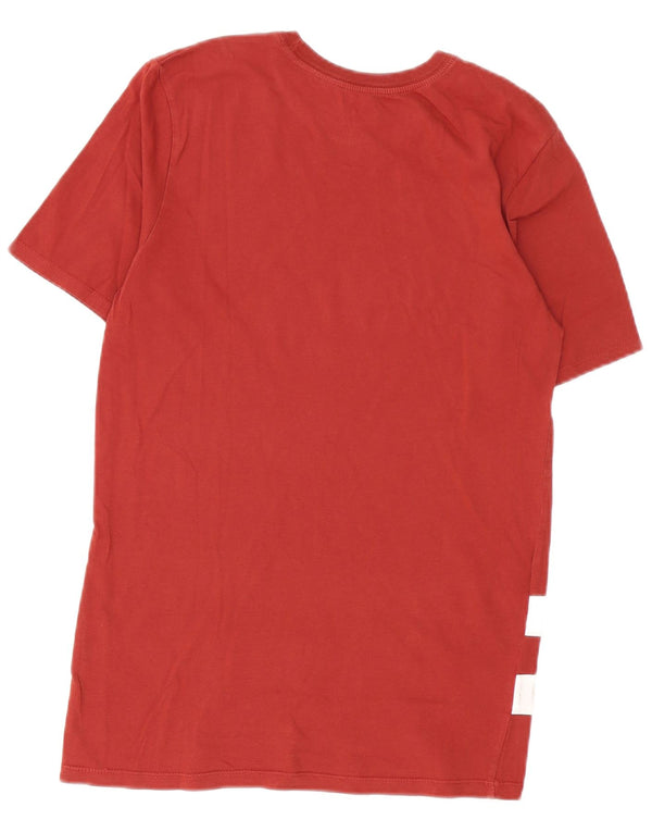 Nike Mens Athletic Cut Graphic T-Shirt Top Small Burgundy Striped