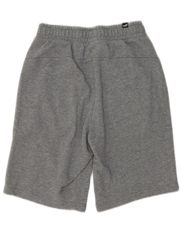 PUMA Mens Sport Shorts Small  Grey Flecked Cotton