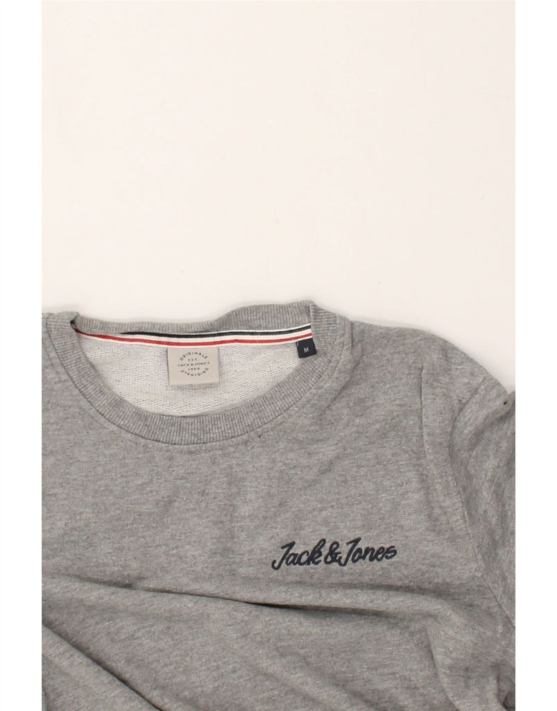 JACK & JONES Mens Sweatshirt Jumper Medium Grey Cotton | Vintage Jack & Jones | Thrift | Second-Hand Jack & Jones | Used Clothing | Messina Hembry 