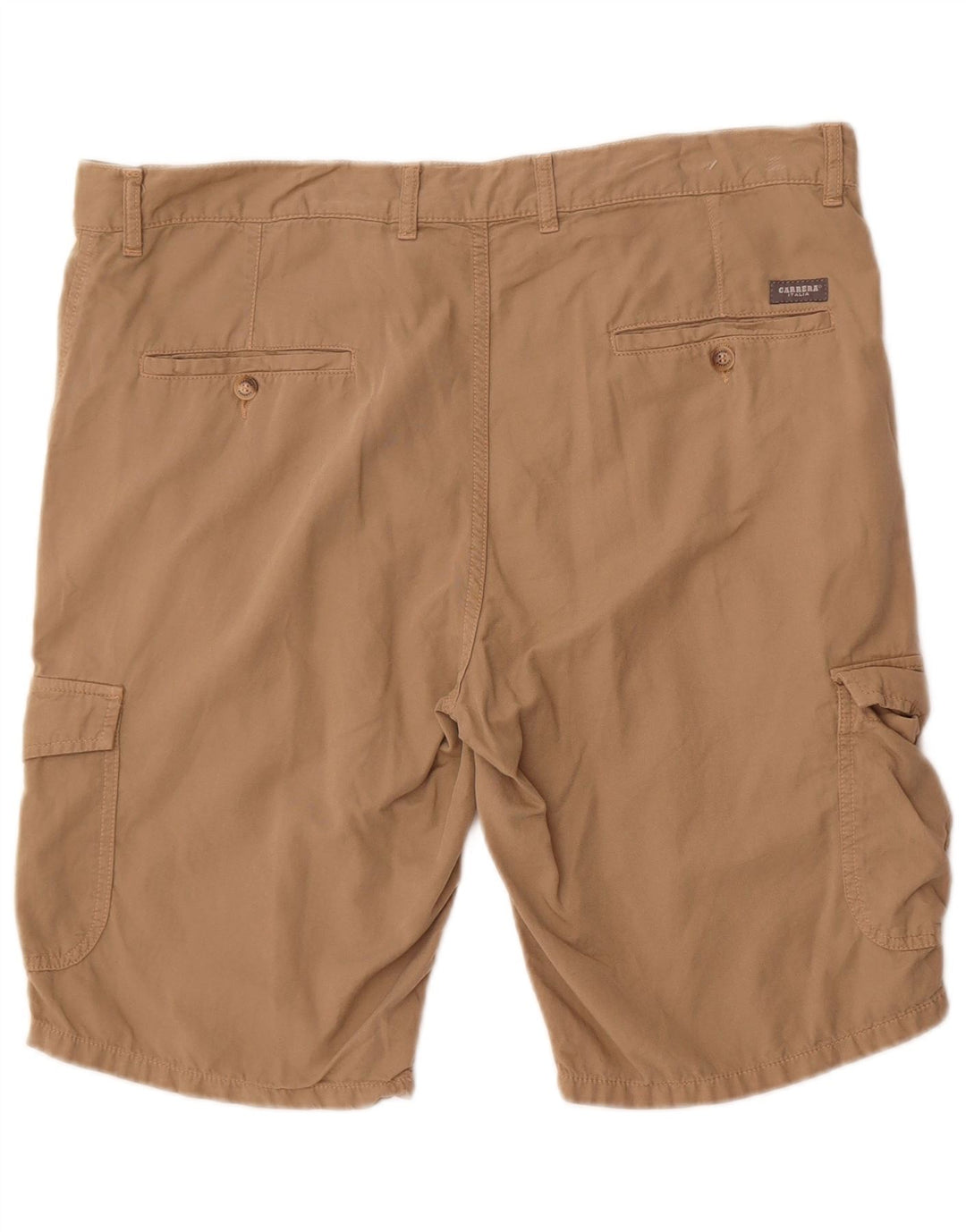 Carrera Mens Cargo Shorts IT 52 XL W36  Beige Cotton