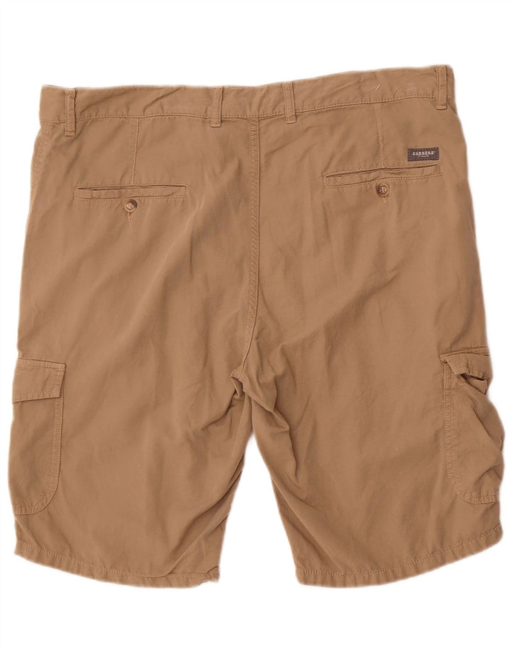 Carrera Mens Cargo Shorts IT 52 XL W36  Beige Cotton
