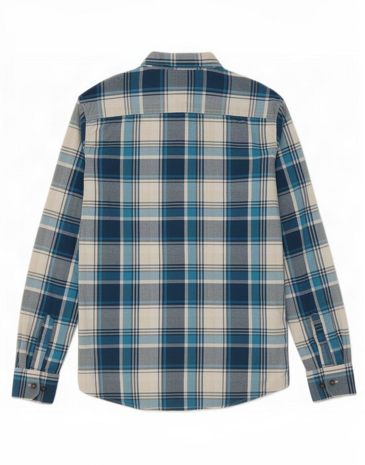 Wrangler Mens Shirt Medium Blue Check
