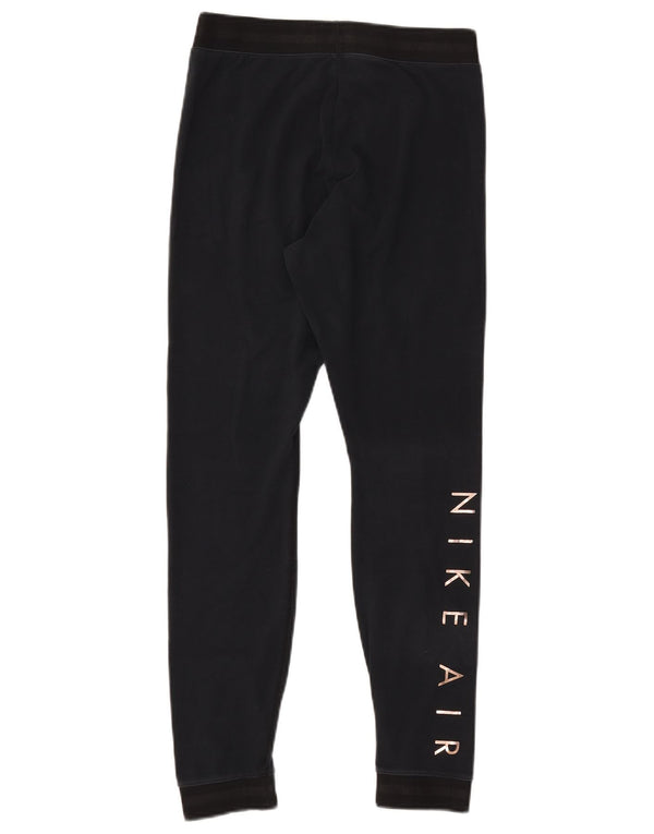 Nike Womens Air Tracksuit Trousers Joggers UK 12 Medium Navy Blue Cotton