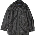 Vintage Mens Leather Jacket UK 38 Medium Black Leather