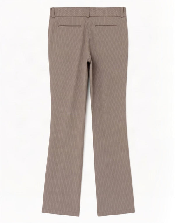 Tommy Hilfiger Womens Chino Trousers US 10 Large W32 L32 Grey Pinstripe