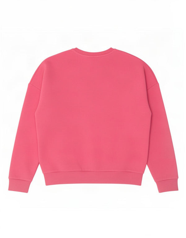 Marks & Spencer Girls Graphic Sweatshirt Jumper 12-13 Years Pink Cotton