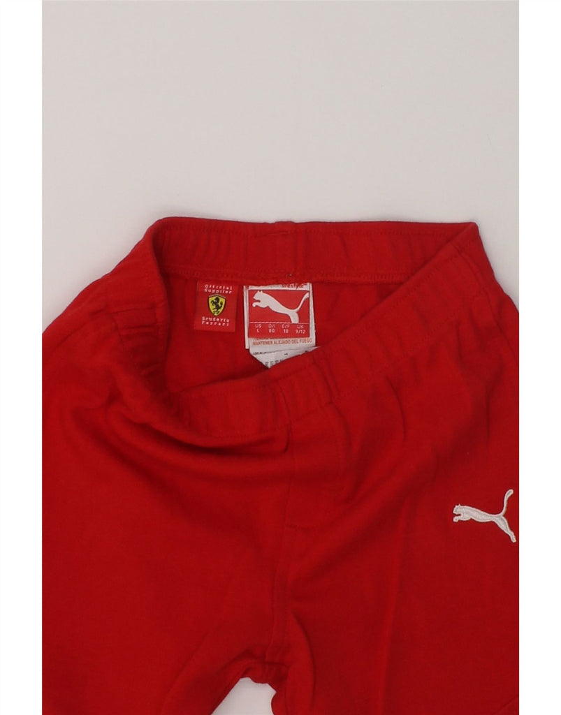 PUMA Baby Boys Tracksuit Trousers 9-12 Months Red Cotton | Vintage Puma | Thrift | Second-Hand Puma | Used Clothing | Messina Hembry 