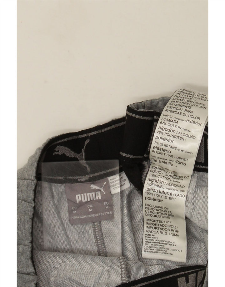 Puma Mens Sport Shorts Medium  Grey Colourblock Cotton