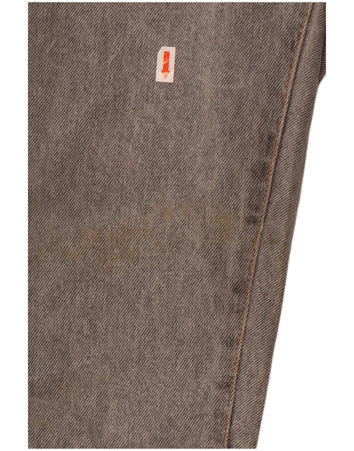 OFFSHORE Womens Crop High Waist Jeans W31 L26 Grey Cotton