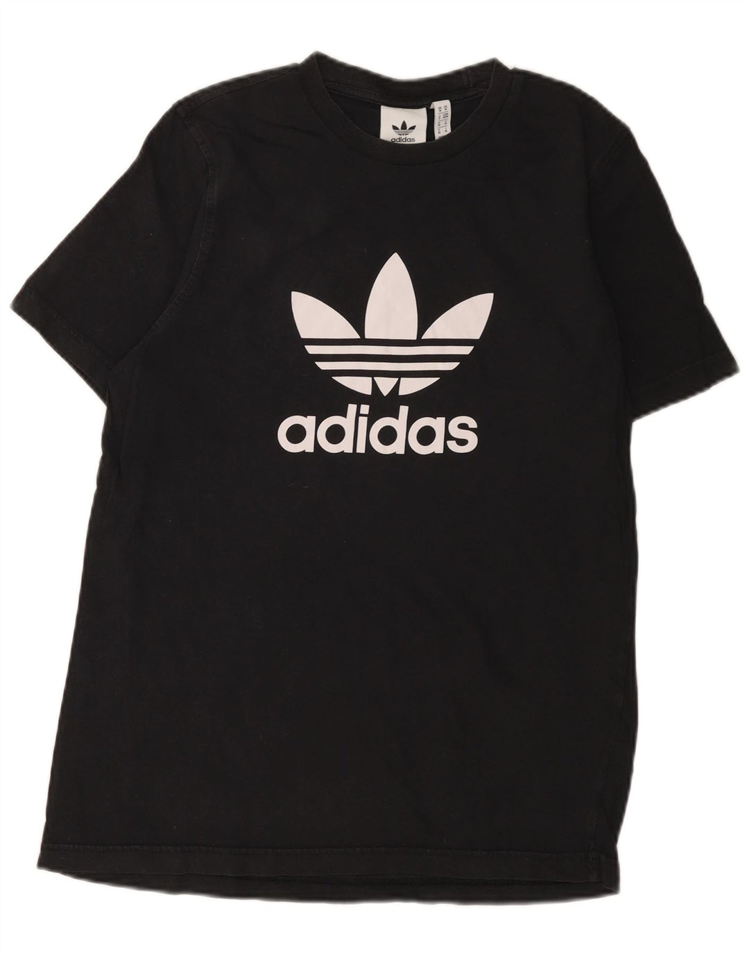 Adidas Mens Graphic T-Shirt Top Medium Black Cotton