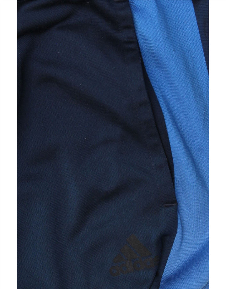 Adidas Mens Tracksuit Trousers Large Navy Blue Colourblock