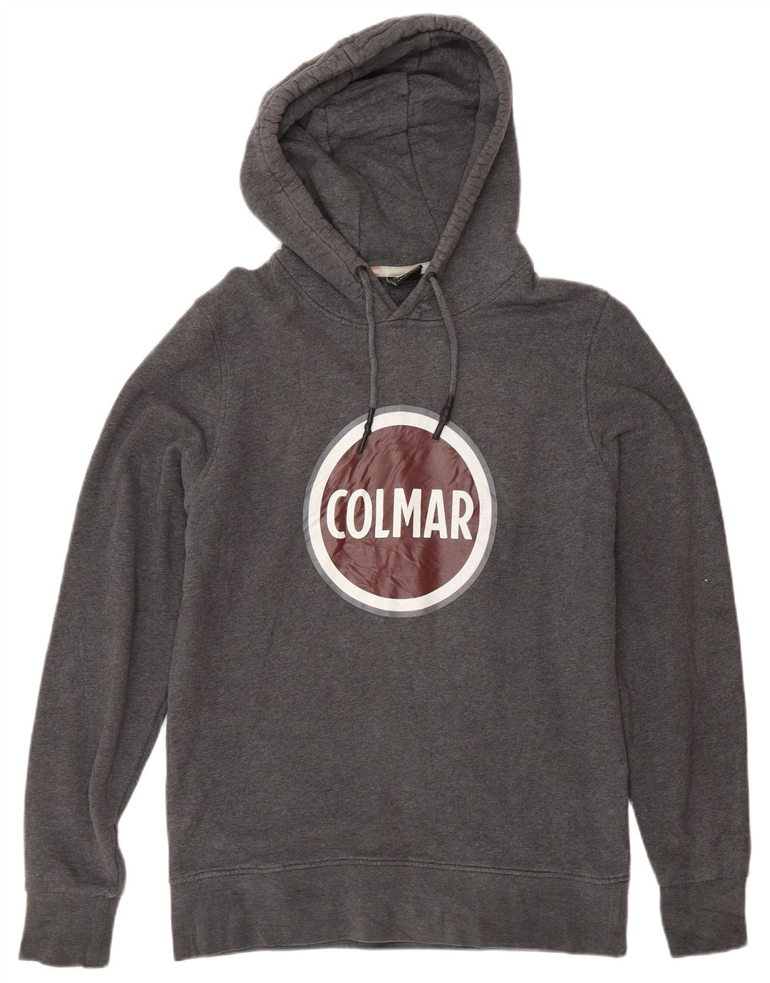 Colmar Mens Graphic Hoodie Jumper Medium Grey Cotton