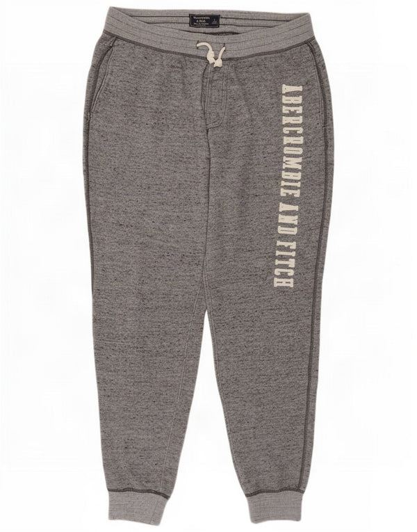 Abercrombie & Fitch Mens Tracksuit Trousers Joggers Large Grey Flecked