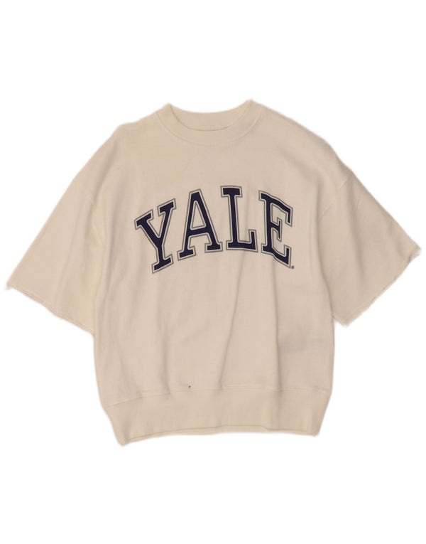 Zara Girls Yale University Loose Fit Graphic T-Shirt Top 9-10 Years White