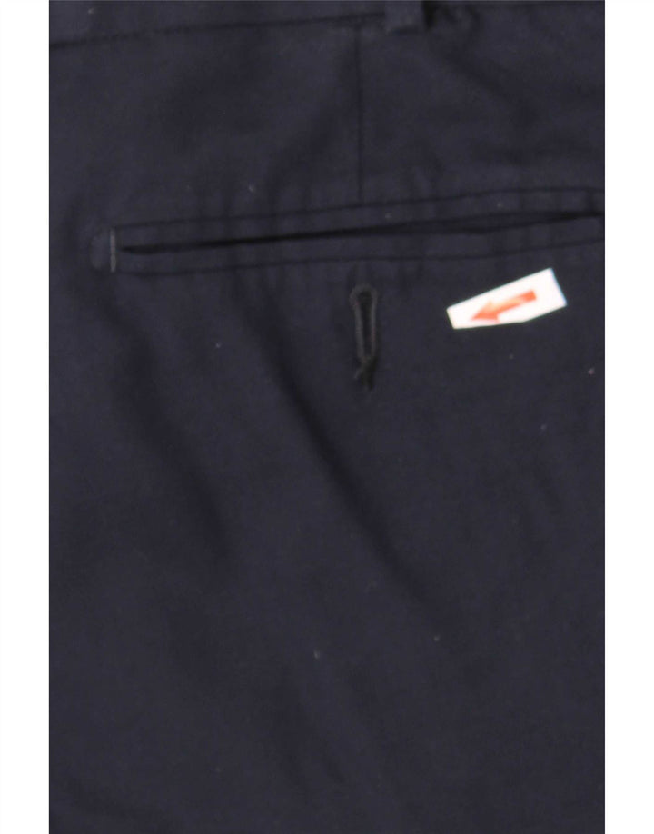 Marks & Spencer Mens Regular Fit Suit Trousers W36 L31 Navy Blue Wool
