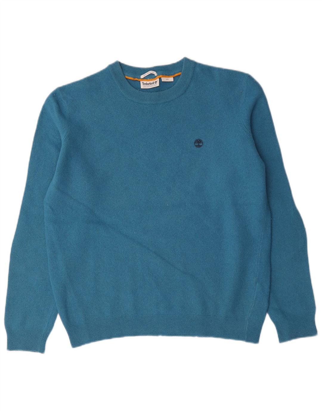 Timberland Womens Crew Neck Jumper Sweater UK 16 Large Blue Wool