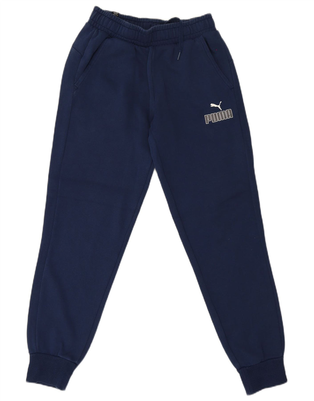 Puma Mens Graphic Tracksuit Trousers Joggers Small Navy Blue