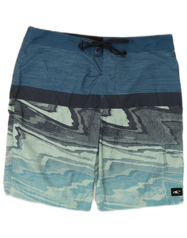 O'Neill Mens Swimming Shorts Medium  Blue Colourblock Polyester
