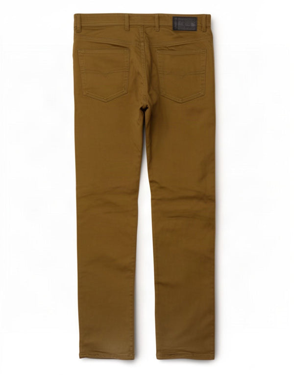 Diesel Mens Slim Casual Trousers W32 L31 Khaki Cotton