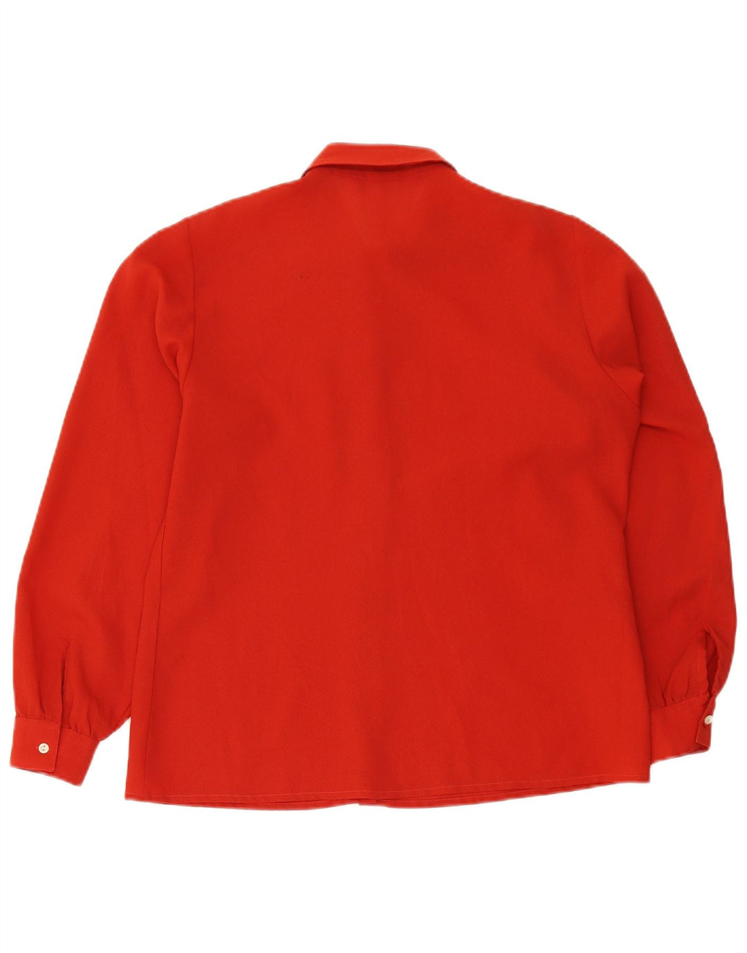 Primavera Firenze Womens Oversized Shirt Blouse US 4 Small Red Polyester