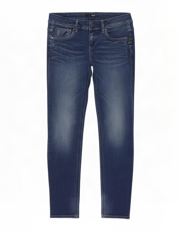 G-Star Womens Attacc Straight Jeans W29 L30 Navy Blue Cotton