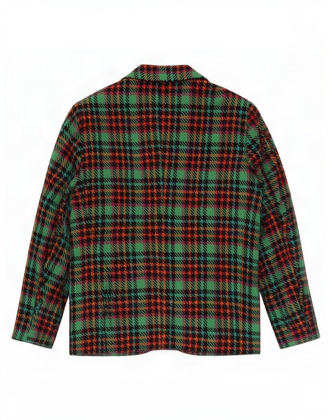 Vintage Womens 3 Button Blazer Jacket UK 16 Large Multicoloured Plaid
