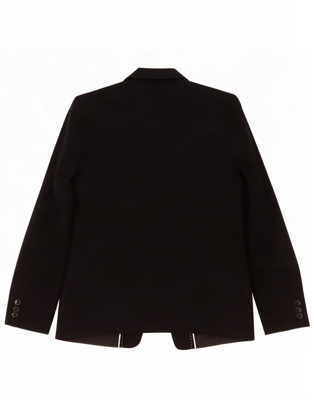 Marks & Spencer Womens 1 Button Blazer Jacket UK 14 Medium Black Polyester