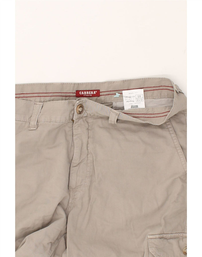 CARRERA Mens 618 Cargo Shorts IT 48 Medium W33 Beige Cotton | Vintage Carrera | Thrift | Second-Hand Carrera | Used Clothing | Messina Hembry 