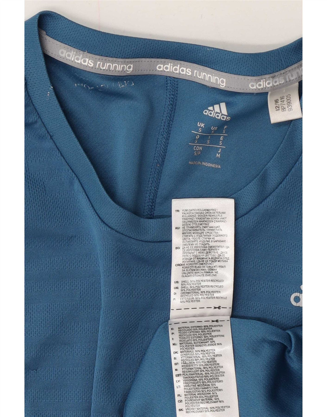 Adidas Mens Climacool T-Shirt Top Small Blue Polyester