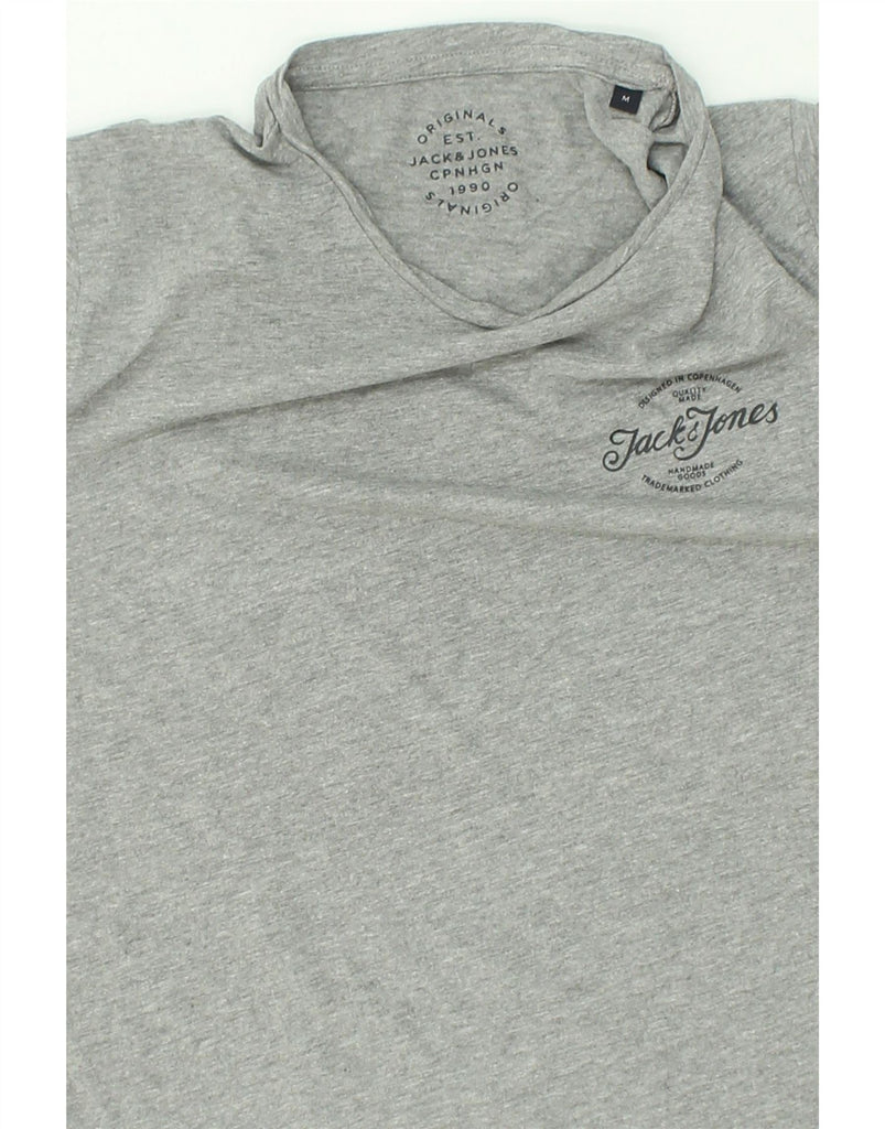 JACK & JONES Mens T-Shirt Top Medium Grey Cotton | Vintage Jack & Jones | Thrift | Second-Hand Jack & Jones | Used Clothing | Messina Hembry 