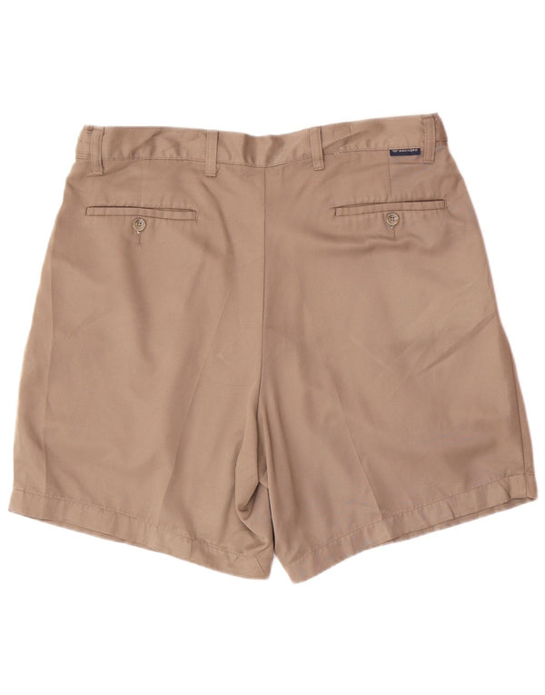 DOCKERS Mens Pegged Chino Shorts W36 Large Brown Polyester