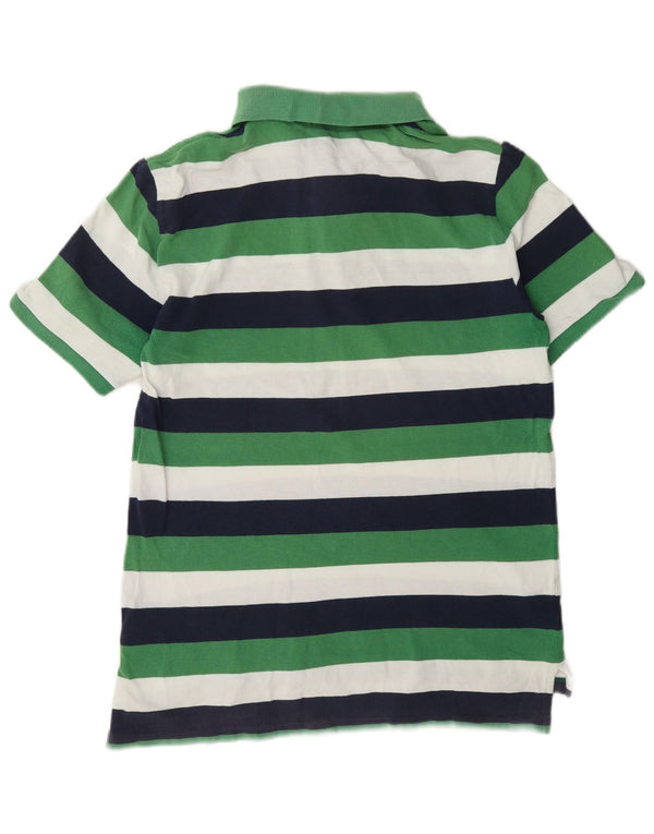Polo Ralph Lauren Boys Rugby Shirt 15-16 Years XL Green Striped Cotton