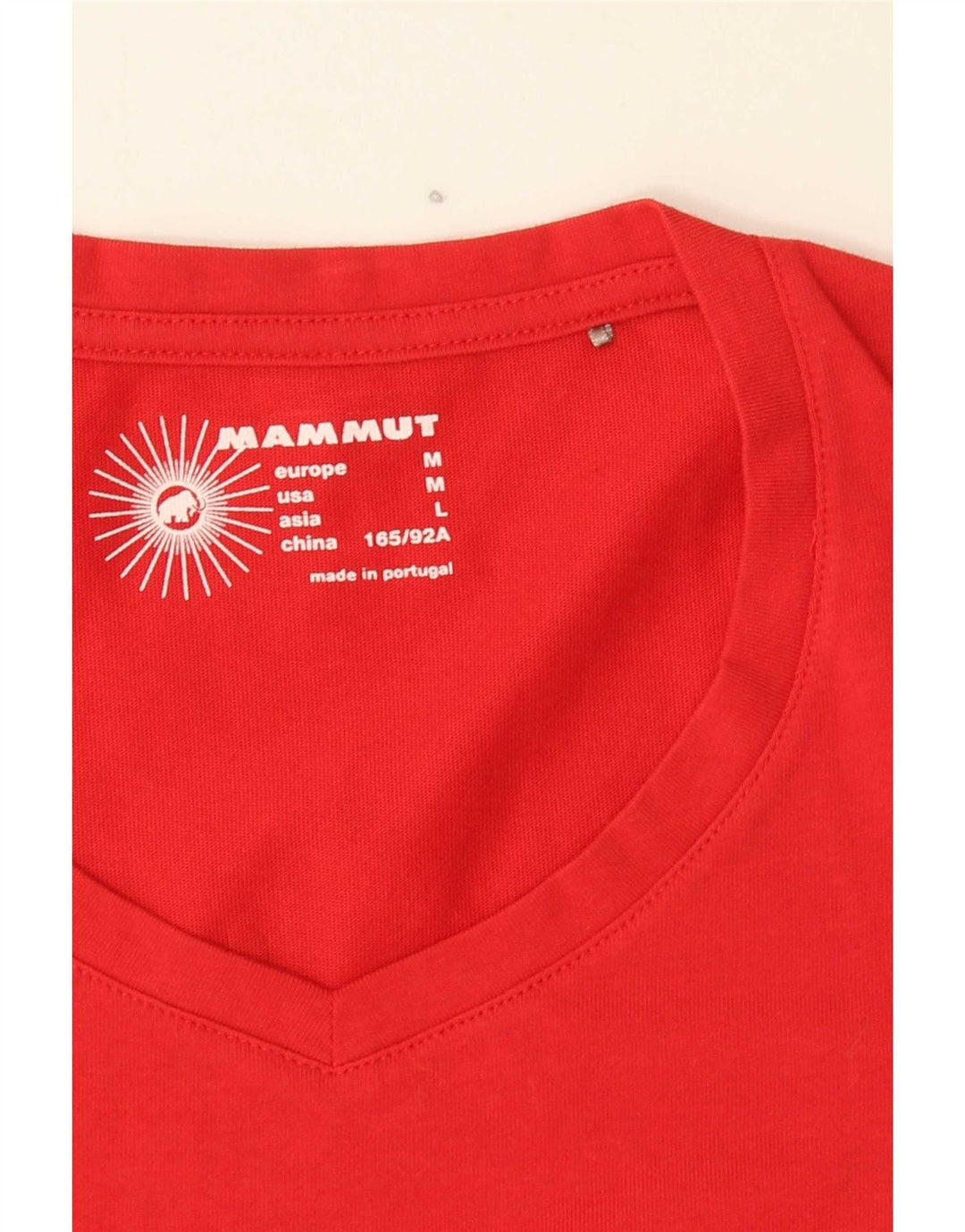 Mammut Womens Graphic T-Shirt Top UK 14 Medium Red
