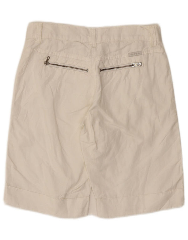 Calvin Klein Womens Casual Shorts W24 XS White Cotton