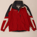 Columbia Mens Vertex Windproof Ski Jacket UK 36 Small Red Colourblock