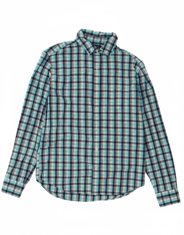 GAP Mens Shirt XS Blue Check Cotton