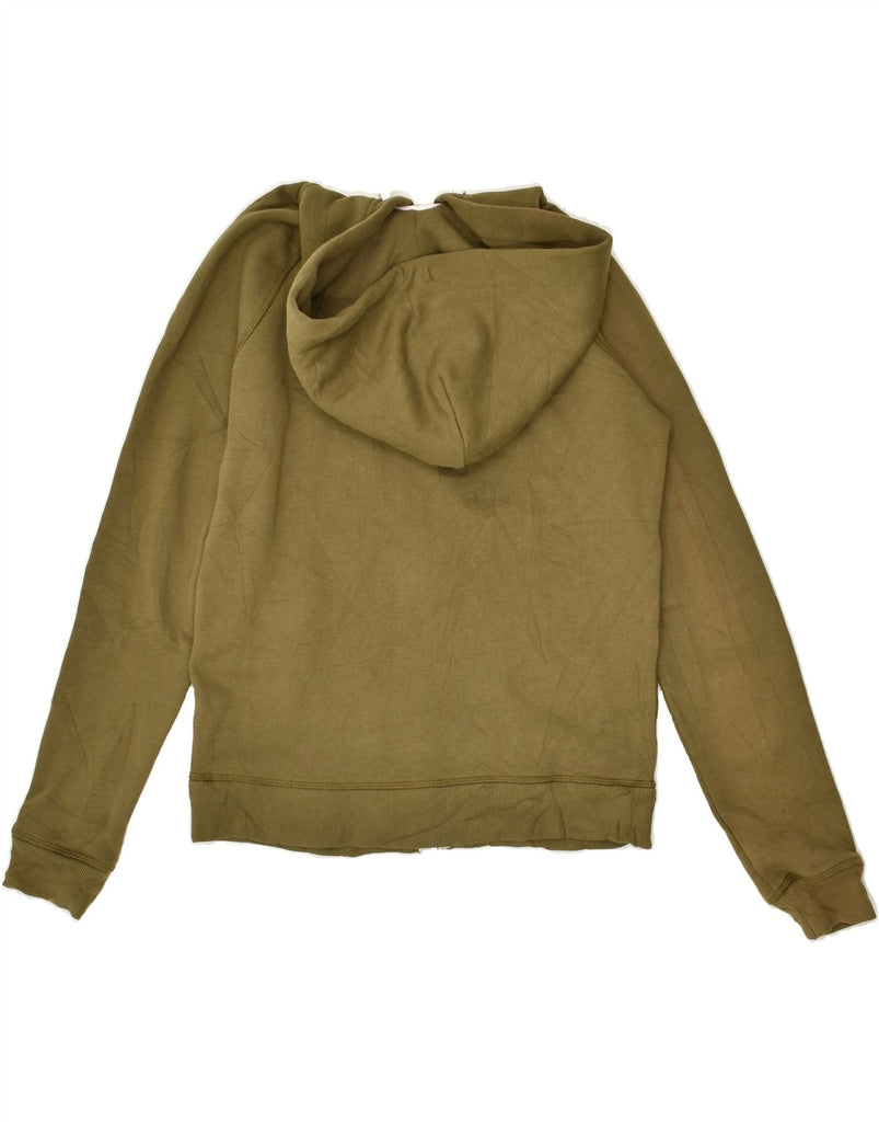 JACK WILLS Womens Zip Hoodie Sweater UK 8 Small  Khaki Cotton | Vintage Jack Wills | Thrift | Second-Hand Jack Wills | Used Clothing | Messina Hembry 
